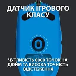 Комп'ютерна мишка Logitech G102 Lightsync USB Blue (910-005801) - мініатюра 3