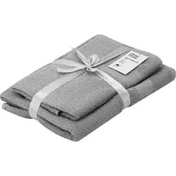 Набір рушників махрових Ardesto Essence 50х90 см 70х140 см 2 шт. 100% бавовна сірий (ART2358GR) 