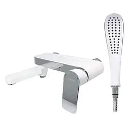 Смеситель для ванны короткий излив белый/хром Ø35 Gappo Noar 1/8 G3248, Белый