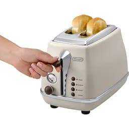 Тостер DeLonghi CTOV 2103 BG на 2 тости бежевий (0176129060/0230120036) - мініатюра 7