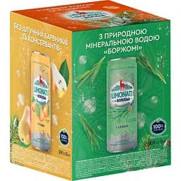 Лимонад Borjomi Лимонати сильногазированный 4 шт. х 0.33 л