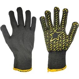 Рукавички робочі захисні х/б Китай зірка 10" асорті (в упаковці 12 шт.)