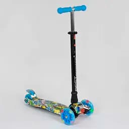 Самокат Maxi Best Scooter, подсветка колес, голубой, A25467/779-1322