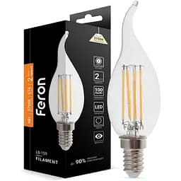 Светодиодная лампа Feron LB-159 CF37 230V 6W E14 2700K (25750)