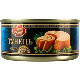 Тунець Best Time філе у власному соку 185 г - мініатюра 2