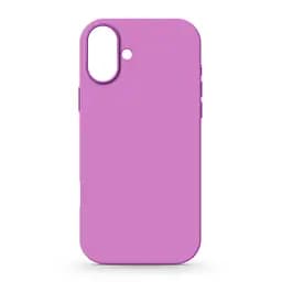 Силиконовый чехол для Apple iPhone 16 Plus, ICON2 Case, фиолетовый, противоударный, панель, защита всего корпуса, матовая поверхность Soft Touch, выступает над дисплеем, совместим с защитными стеклами и пленками, с микрофиброй