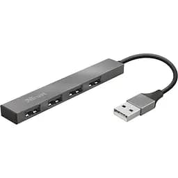 USB-Хаб Trust USB-хаб Halyx Aluminium 4-Port Mini USB Hub (23786_TRUST)