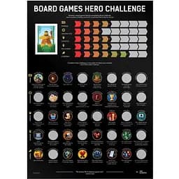 Top Scratch Скретч постер Board Games Hero Challenge (англ.) (СП100ДНН)