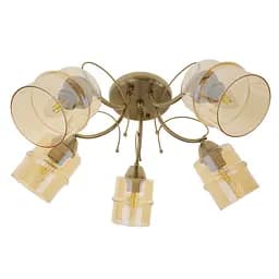 Люстра потолочная Brille в спальню Е27 60W AB (LK-722S/5)