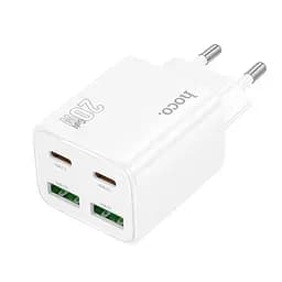 МЗП Hoco N55 Fundador PD20W four-port (2USB-A/2C) White - мініатюра 2