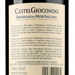 Вино Frescobaldi Castelgiocondo Brunello di Montalcino 2016, 14,5%, 0,75 л - мініатюра 3