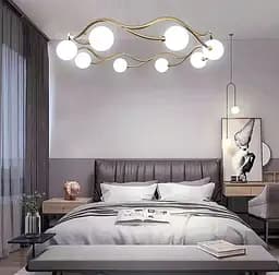 Люстра-кольцо с минималистичными плафонами Ст. K 07.8 AB | Line F