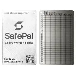 Мнемонічний планшет Lapua Seed phrase keeper for SafePal (LSPKS)
