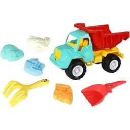 Ігровий пісочний набір KZ 6438-1 з самоскидом та аксесуарами для ігор у пісочниці та на пляжі