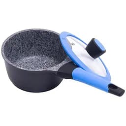 Ковш Gipfel Sandra со стеклянной крышкой 16 см 1.5 л (0584)