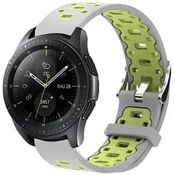 Спортивний ремінець Primo Perfor Classic для годинника Samsung Galaxy Watch 42 мм (SM-R810) Grey Green