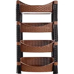 Этажерка Violet House Роттанг Гелаксі 4-х ярусна бежева (0740 Роттанг Гелакси BEIGE)