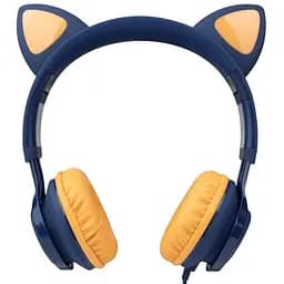 Наушники Hoco W36 Cat Ear Темносиний