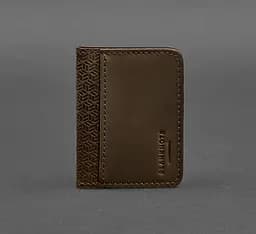 Кожаная обложка для ID-паспорта и водительского заседания 4.0 Карбон темно-коричневый
