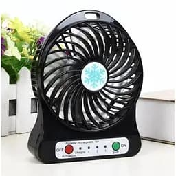 Портативний настільний акумуляторний USB міні-вентилятор Portable Fan маленький, від юсб, на акумуляторі (ST)