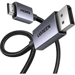 Кабель Ugreen DP125 DisplayPort to HDMI 2.0 4K 2m Black (35842) [140564] - мініатюра 4