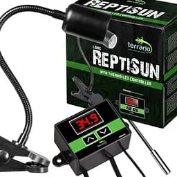 Світильник довгий з затискної ручкою і термостатом Terrario Long ReptiSun Temperature Control 200W - мініатюра 6