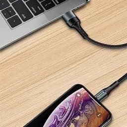 Кабель ColorWay USB - micro USB (M/M), Nylon, 2.4 А, 1 м, Black (CW-CBUM045-BK) - мініатюра 9