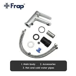 Змішувач для умивальника Frap F1061 хром - мініатюра 6