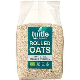 Хлопья овсяные Turtle цельнозерновые, органические, без глютена, 1 кг