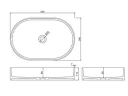 Раковина AsigNatura Delight 58x38 75701604, Білий матовий - мініатюра 2