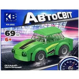 Детский конструктор-машинка Limo Toy KB 6000(Green) от 6 лет, 69 деталей