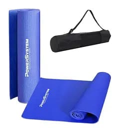 Коврик для йоги и фитнеса Power System PS-4014 PVC Fitness-Yoga Mat Blue (173x61x0.6) (PS-4014_Blue)