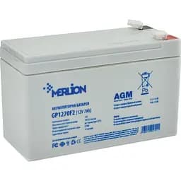Аккумулятор Merlion AGM 12V (12.8V/7Ah/89.6Wh) (GP1270F2) [158025]