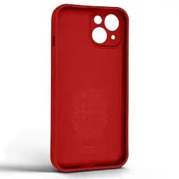 Силиконовый чехол для Apple iPhone 14, Icon Ring, красный, панель-накладка, с кольцом-подставкой на 360°, противоударный, возможность использования магнитных держателей, ArmorStandart (ARM68686) - мініатюра 2