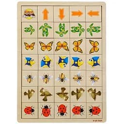 Деревянная настольная игра Укажите направление - 2 Ubumblebees (ПСФ007) PSF007 пазл-сортер