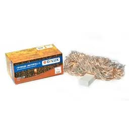 Гирлянда Delux Waterfall С 320LED 3х3 м теплый белый/прозрачный IP20 (90018006)