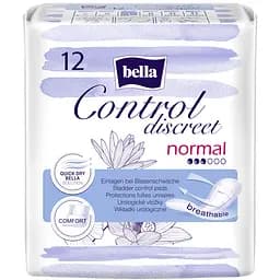Прокладки урологічні Bella Control Discreet Super Normal 12 шт.