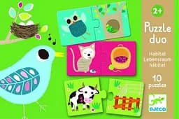 Розвиваюча гра-пазл Djeco Хто де живе, 20 елементів (DJ08164)