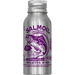 Пищевая добавка для собак и кошек Necon Salmoil Ricetta 5 Superomega лососевое масло - здоровая кожа и блестящая шерсть 50 мл