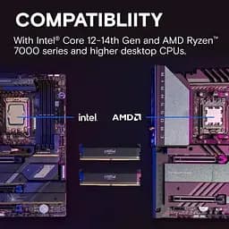 Пам'ять для настільних комп'ютерів Crucial 32 GB (2x16GB) DDR5 6000 MHz Pro Overclocking (CP2K16G60C36U5B) - мініатюра 4