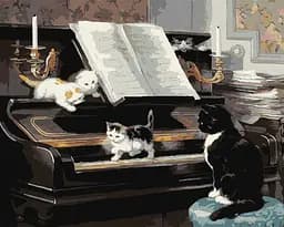 Картина за номерами "Музиканти ©Генрієтта Роннер-Кніп" Ідейка KHO4328, 40x50 см