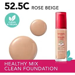 Тональна основа Bourjois Healthy Mix Clean & Vegan відтінок 52.5C (Rose Beige) 30 мл - мініатюра 3