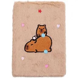 Блокнот А5 ZiBi Capybara 7 Kids Line плюшевий клітинка 80 аркушів (ZB.700021) - мініатюра 2