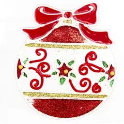 Новогодняя наклейка на окно Devilon 15х15 см в ассортименте (160302-3)