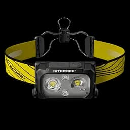 Налобный легкий фонарик Nitecore NU25 New 400лм (Черный с желтым)