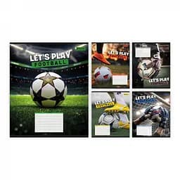 Набір зошитів 1 Вересня Let's Play Football лінія 18 аркушів 25 шт 768751