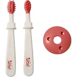 Дитяча щітка для зубів та ясен Lindo рожева 2 шт. (Pk 072 роз)