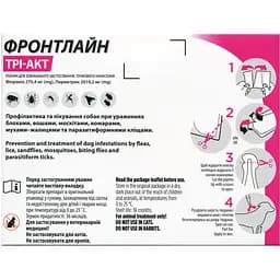 Краплі Boehringer Ingelheim Frontline Tri-Act від бліх та кліщів для собак 20-40 кг 12 мл (3 шт. х 4 мл) (159914) - мініатюра 3