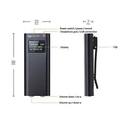 Міні диктофон з активацією на звук 16Gb з LCD екраном JNN Q25 (100320-16) - мініатюра 6