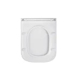 Унітаз підвісний Kroner Eifel WHI493436 RIMLESS безобідковий з сидінням Slim Duroplast / Soft-close / Quick relase (KE493436WHIR), Білий - мініатюра 12